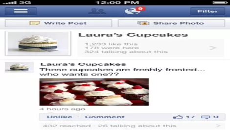 Facebook page manager