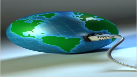 Internet globe