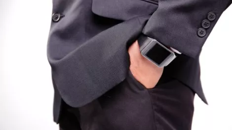 Wearable on businessman