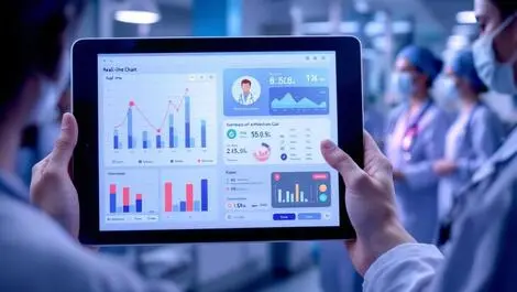 Digital tablet real time medical chart australian hospital staff sharing info