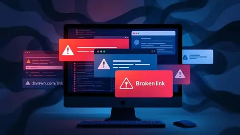 Moody browser windows warnings broken links hidden online scams