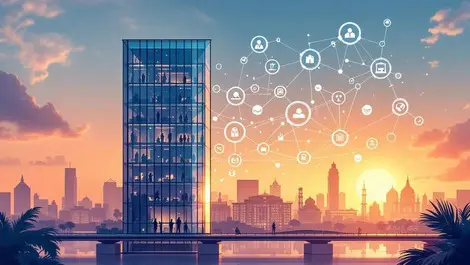 Bengaluru sunrise glass office ai network education health justice